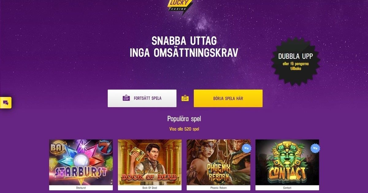 Lucky Casino direkt casino erbjudande