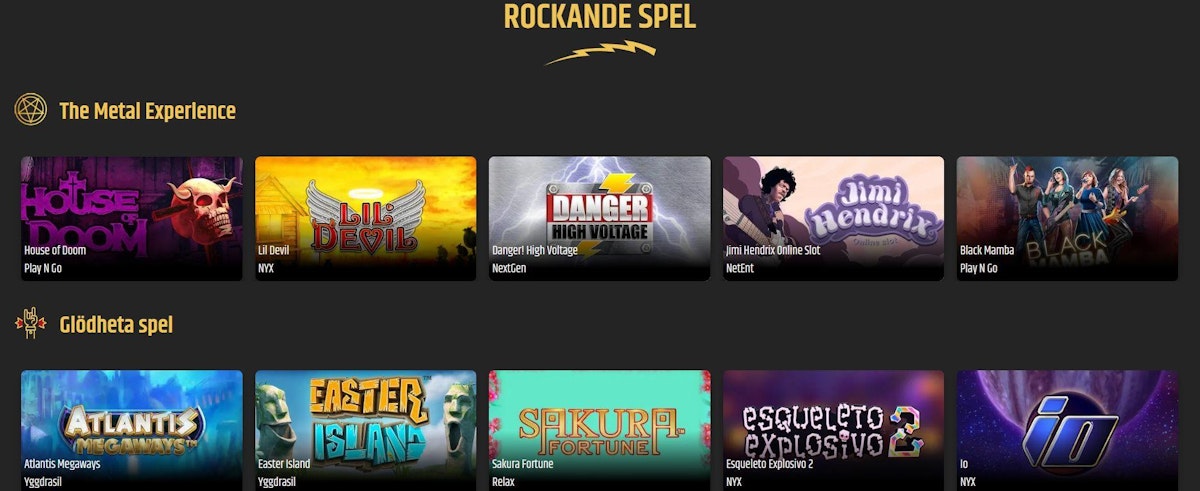 Metal Casino logga med pay-n-play och snabba utbetalningar